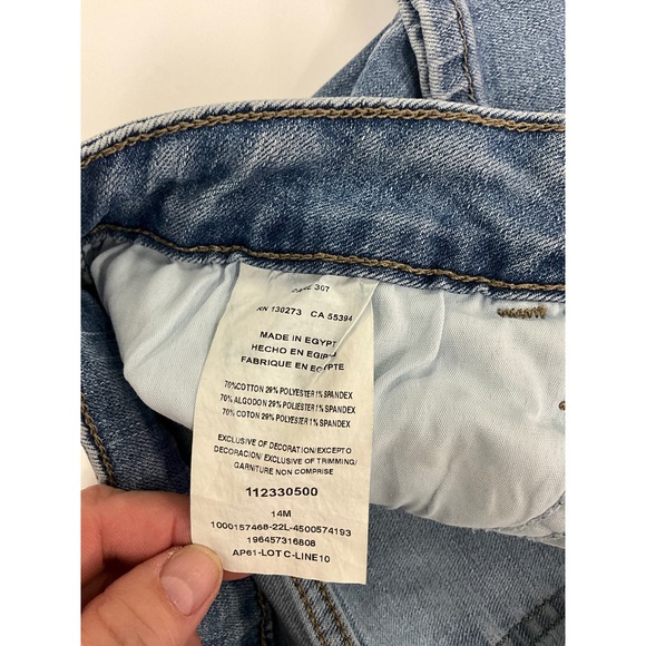 Women's Lee Light Wash Straight Leg Denim Jeans Stretch Size 14M - Picture 4 of 6